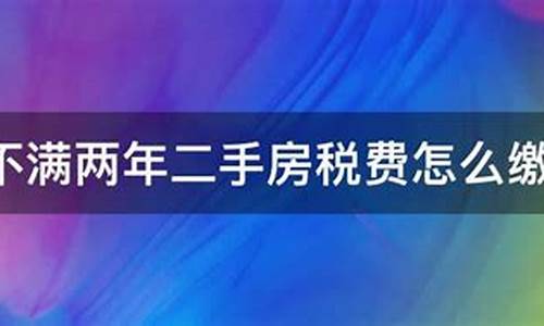 二手房不满两年增值税多少_二手房不满两年增值税谁来付